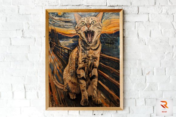 Beautiful Screaming Cat Wall Art Review