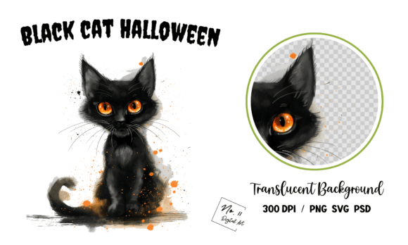 Black Cat Halloween Clipart Review for Embroidery