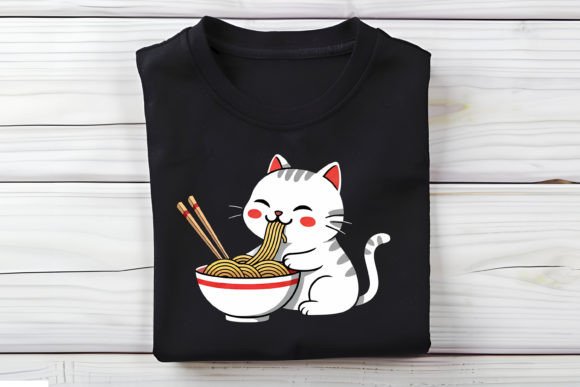 Cat Ramen T-Shirt Design Review