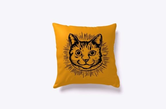 Cute Cat Vector Art for T-shirt Design Review