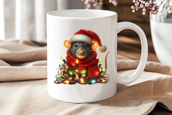 Cute Rat with Christmas Santa Hat Embroidery Review