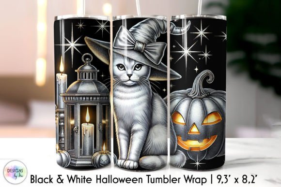 Halloween Cat Tumbler Wrap Design Review