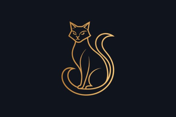 Luxury Cat Line Art Logo: A Designer's Stitch Test