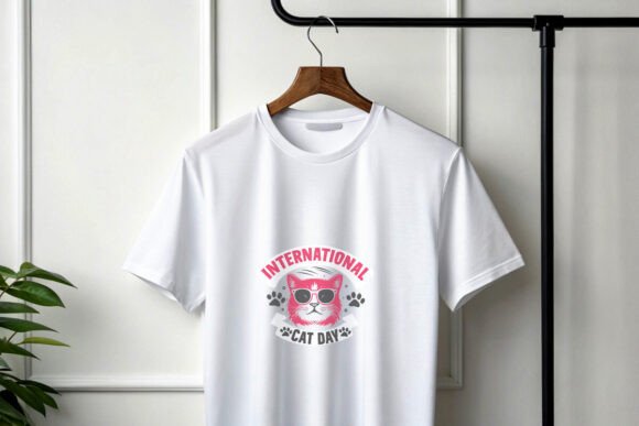 Modern Cat Day Trendy T-Shirt Design Review