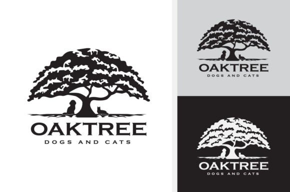 Oak Tree Silhouette Dog and Cat Embroidery Design Review