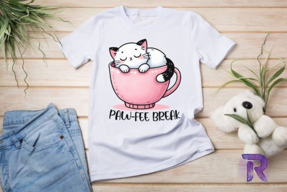Pawfee Break Funny Kitty Cat PNG Review