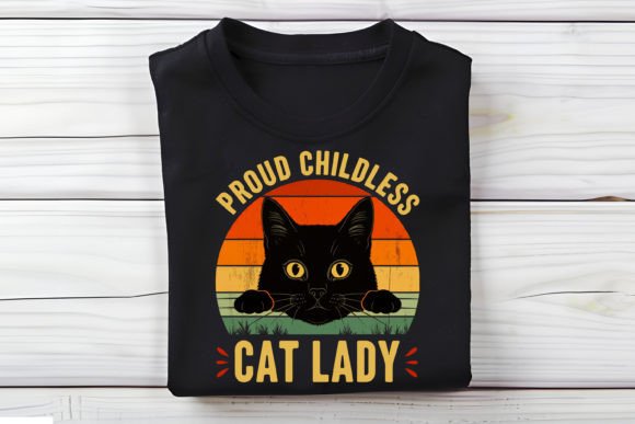 Proud Childless Cat Lady T-Shirt Design Review