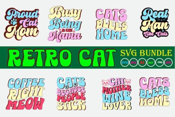 Retro Cat SVG Bundle Vol.1 Review