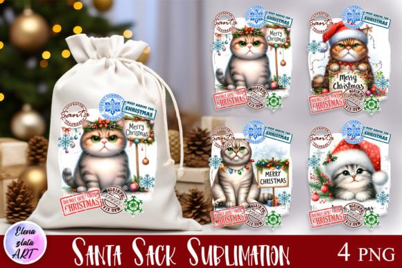 Santa Sack Christmas Cat Embroidery Design Review