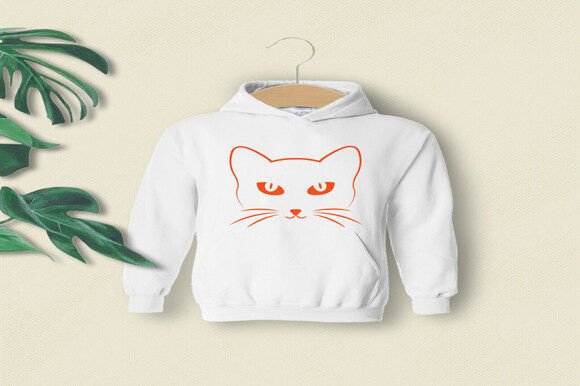 Simple Cartoon Cat Design T-shirt Review